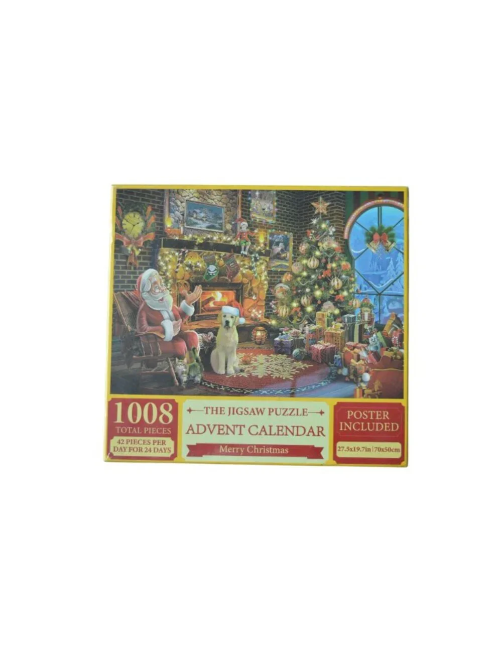 Jigsaw Puzzle Advent Calendar With Poster Included 1008 Pieces 27.5x19.7in 42 Pi